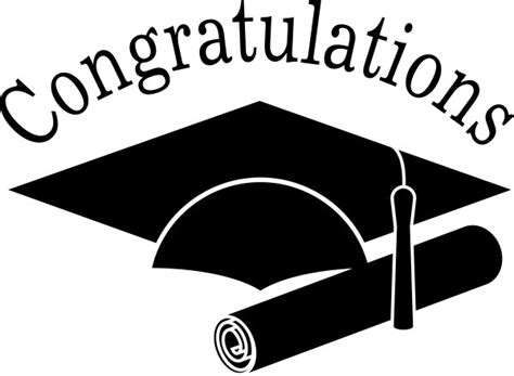 Sharefaith Media Congratulations Grads Black And White Clip Art