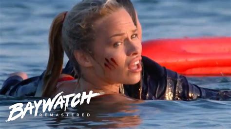 Lifeguard Cj Parker Saves A Girl From Drowning Baywatch Remastered