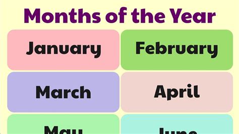 Name Of Twelve Months January February To December Writing Twelves