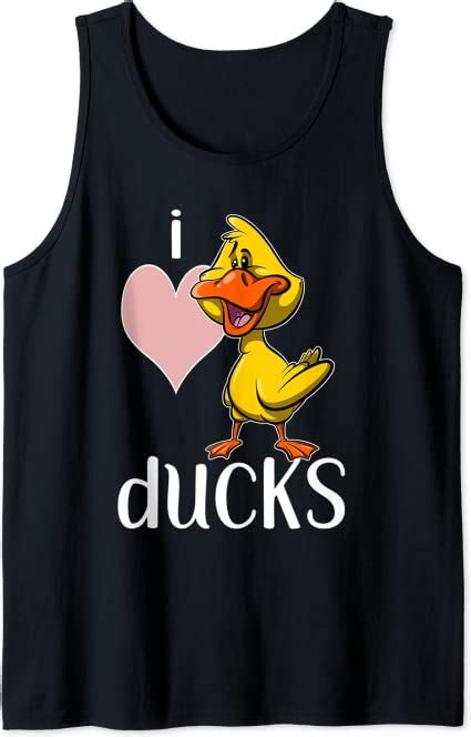 I Love Ducks T Duck Tank Top Clothing