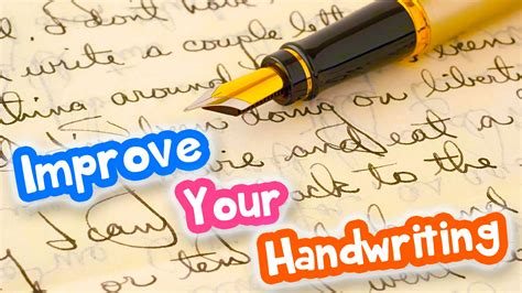 Handwriting Tips On Improving Your Skill