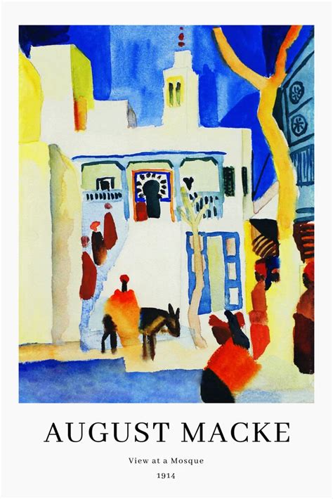 Art Classics August Macke View At A Mosque Exhibition Poster