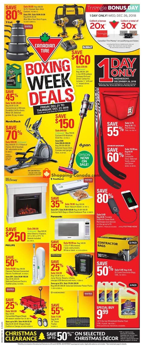 Canadian Tire Canada, flyer - (Boxing Week Deals - ON): December 21 ...