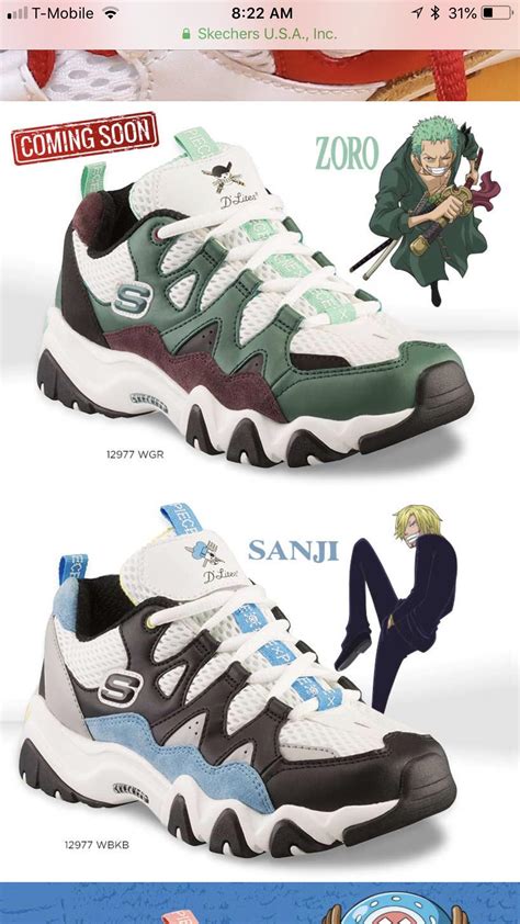 Skechers Dlites 2 One Piece Manga Zoro 11 Skechers Skechers D Lites