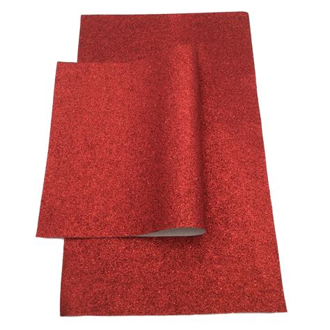 Red Fine Glitter Fabric Sheet Craftyrific