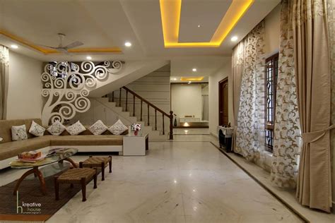 Customized duplex house plans, ready made duplex house. Shri.Kameshwar Rao's Residential Interiors - Living Room ...