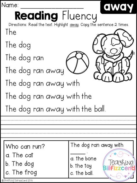 46 Printable Kindergarten Reading Fluency Passages