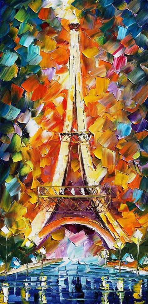 Paris Eiffel Tower Painting By Leonid Afremov Pixels