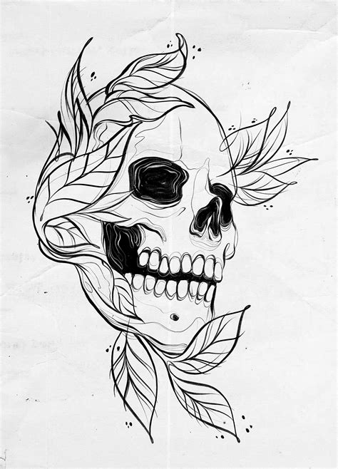 Sketchbook Vii Skull Tattoo Design Tattoo Style Drawings Skull Art