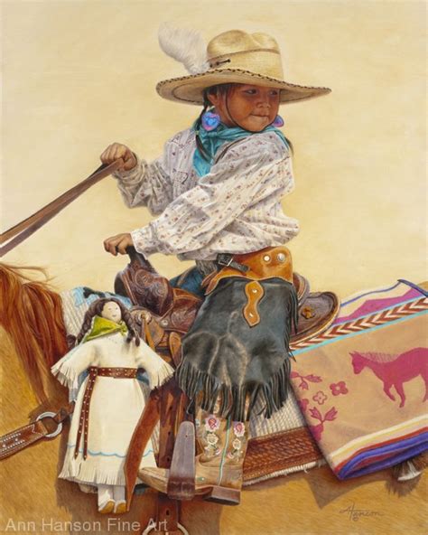 Cowgirl Up By Ann Hanson Giclee ~ 20 X 16 Cowgirl Art Cowboy Art