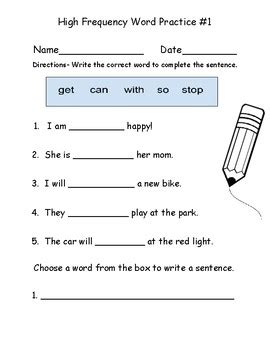A lexicon sorted by frequency provides a rational basis for making sure that learners get the best return for their vocabulary learning effort (nation 1997), but is mainly intend. High Frequency Word Practice by Love those A's | TpT