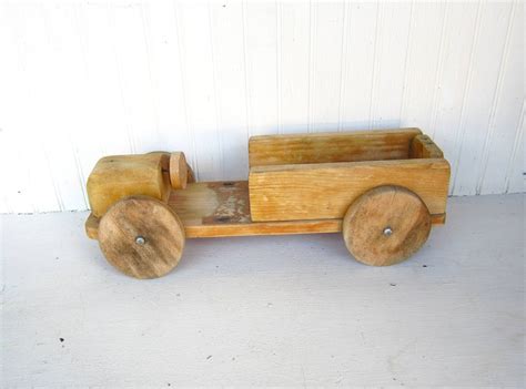 Vintage Wooden Handmade Toy Truck Primitive By Thejunkman On Etsy