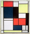 Piet Mondrian Title Tableau No. 2 with red, blue, black and gray Work Type painting Date 1921 ...