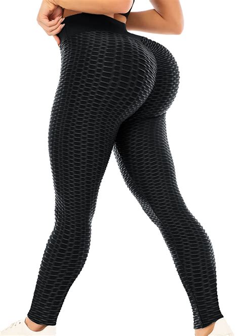 buy scrunch butt tik tok leggings for women butt lifting workout yoga pants tummy control high