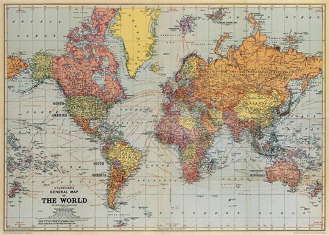 World Map Wrap Sheet 20 X 28 No 12 Planewear