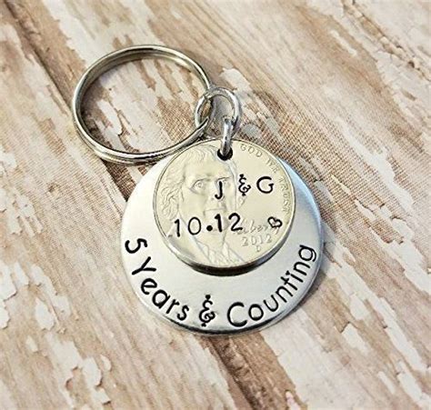 5 year anniversary gifts for husbands. Personalized 5 Years and Counting 2013 Nickel 5th ...