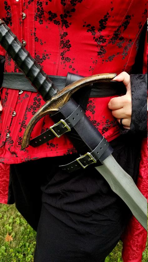 Adjustable Leather Sword Sheath Scabbard Etsy