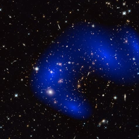 Esa Science And Technology Galaxy Cluster Macs J071753745 With Dark