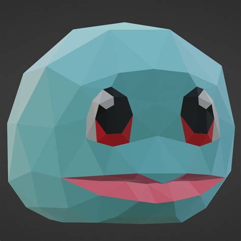 Template Squirtle Paper Craft Template Instant Pdf Download Etsy Hong