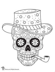 Magic school bus characters coloring pages page driver free. Day of the Dead Adult Coloring Pages - With Sugar Skulls ...