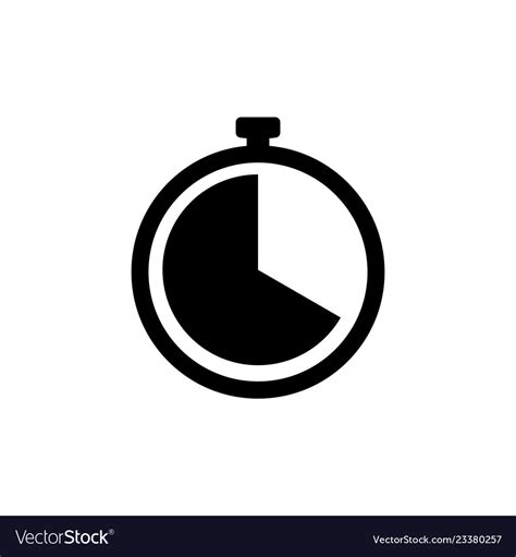 Clock Icon Timer Sign Stopwatch Symbol Royalty Free Vector