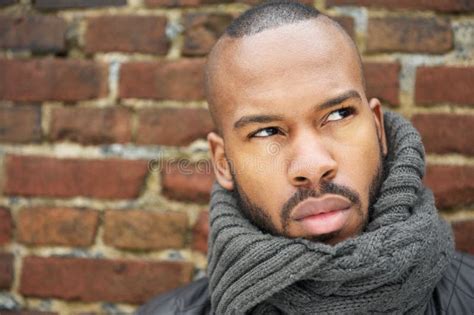Attractive African American Man Stock Photo Image Of Eyes Pose 5851686