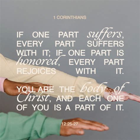 1 corinthians 12 27 all of you together are christ s body and each of you is a part of it