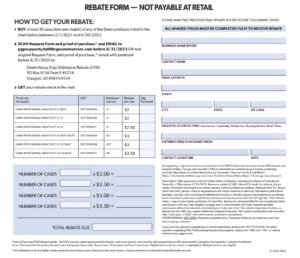 P G Rebate Form Printablerebateform Net