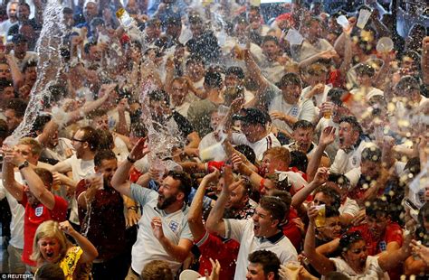 Jubilant Fans Celebrate Englands Goals In Pubs Squares And Beaches