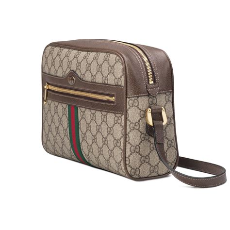 Gucci Synthetic Ophidia Gg Supreme Small Shoulder Bag In Beige Natural