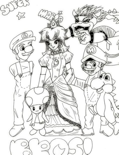 Super Mario Bros Lineart By Yamakaiyoko On Deviantart
