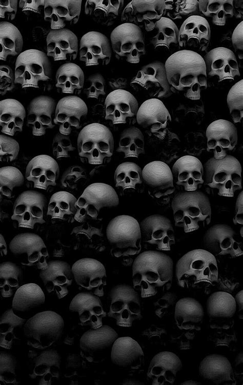 Black And White Skulls Wallpaper Fondo De Calaveras Imágenes Del
