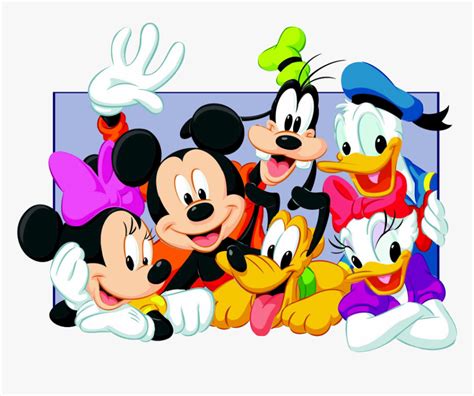 Walt Disney Cartoon Characters Mickey Mouse And Friends Png