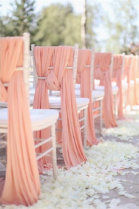 Our chair sash options can be coordinated with our tablecloths, table runners, and napkins to create a designer look for all of your special occasions. 50 Creative Wedding Chair Decor with Fabric and Ribbons ...