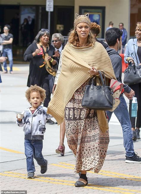 Tyra Banks Is A Doting Mom As She Takes Son York Three To The Secret
