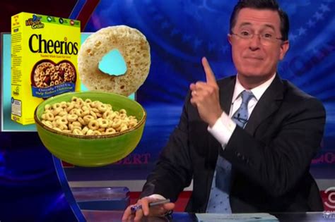Watch Colbert Mock A Cheerios Ad And 75 Ice Cubes Eater
