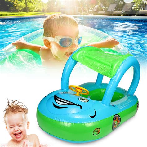 Sunshade Inflatable Swimming Ring Swimming Pool Baby Kids Swim Float