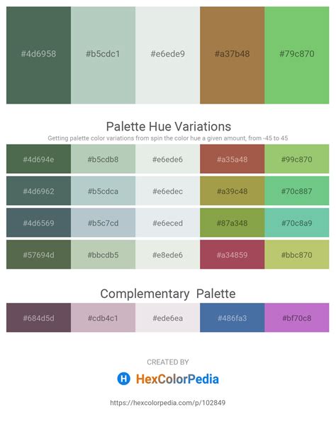 Pantone 626 C Hex Color Conversion Color Schemes Color Shades