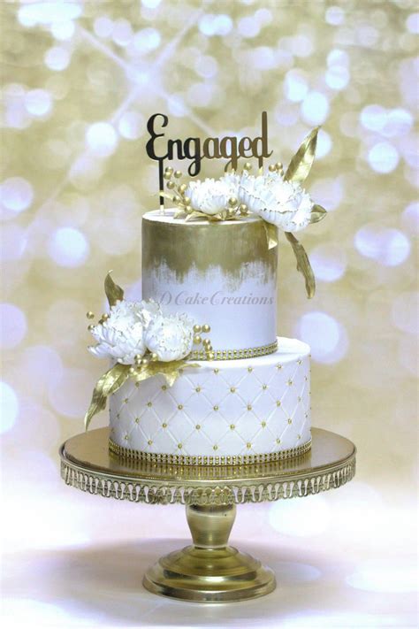 Wedding and engagement are once in a lifetime occasion. ENGAGEMENT CAKE | D Cake Creations