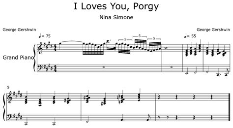 I Loves You Porgy Sheet Music For Piano