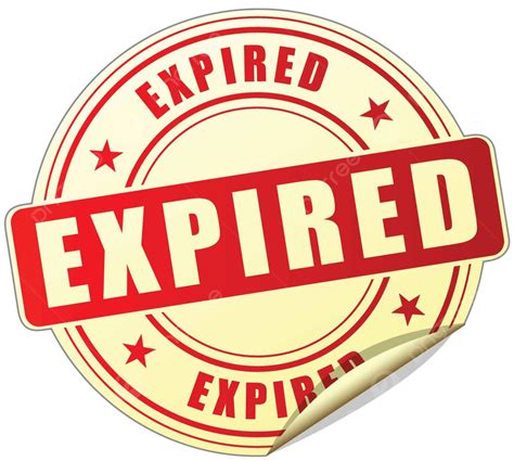 Expired Label Isolated Expire Label Vector Isolated Expire Label Png