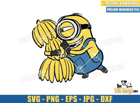 Funny Minion Bananas Svg Png Files Cricut Best Design
