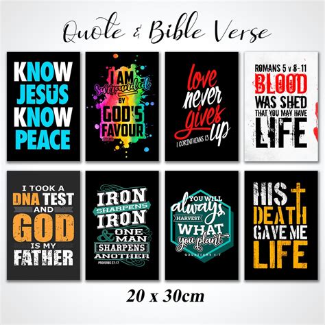 Jual Walldecor Quote Bible Verse Hiasan Dinding Kutipan Ayat Alkitab