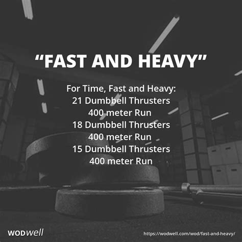 Fast And Heavy Workout Crossfit Wod Wodwell Wod Crossfit