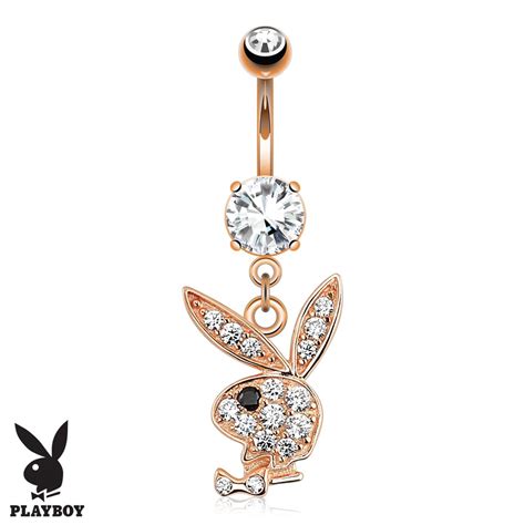 New And Sealed Officially Licensed Playboy Crystal Bunny Belly Navel