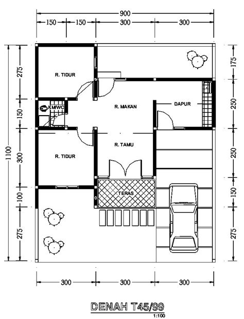 Contoh Denah Rumah Sederhana Homecare24