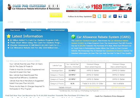 Us Car Allowance Rebate System Program REView