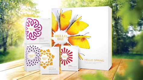 Hello Day Seasonal Wellbeing Boxes Say Hello To Spring Packaging Of