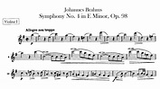 Brahms Symphony No.4【1st Violin】Op.98 E minor sheet music - YouTube