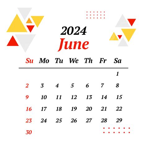 Calendar June 2024 Vector June 2024 Calendar Calendar 2024 June 2024